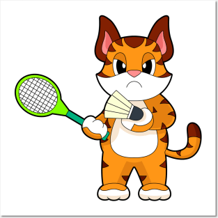Tiger Badminton Badminton racket Posters and Art